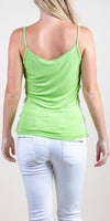 Pisa Spaghetti Strap Top - Gigi Moda - Made in Italy # 100% Silk, Blouse, free shipping, Made in Italy, one size, Silk, Sleeveless, summer, Top
