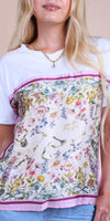 Foulard Cotton Top with Secret Garden
