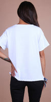 Foulard Cotton Top with Split Canvas