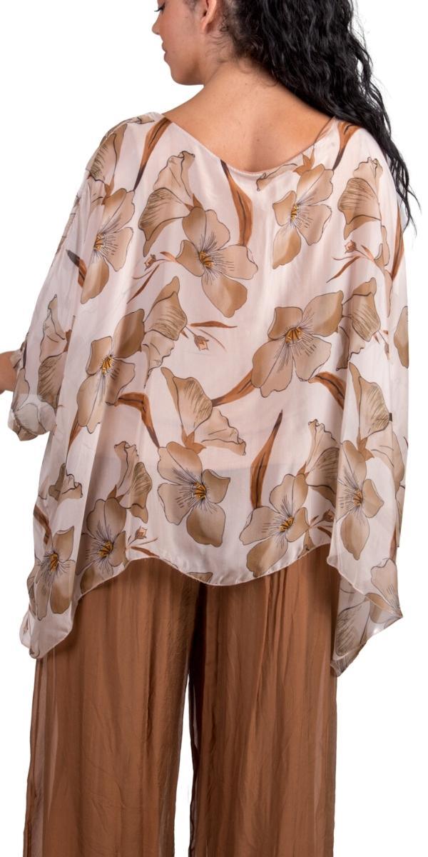 Aria Orchid Kaftan - Gigi Moda - Made in Italy # floral, floral design, Floral Print, gigi moda, kaftan, made in italy, maxretail, orchid, resort, resort wear, silk, viscose
