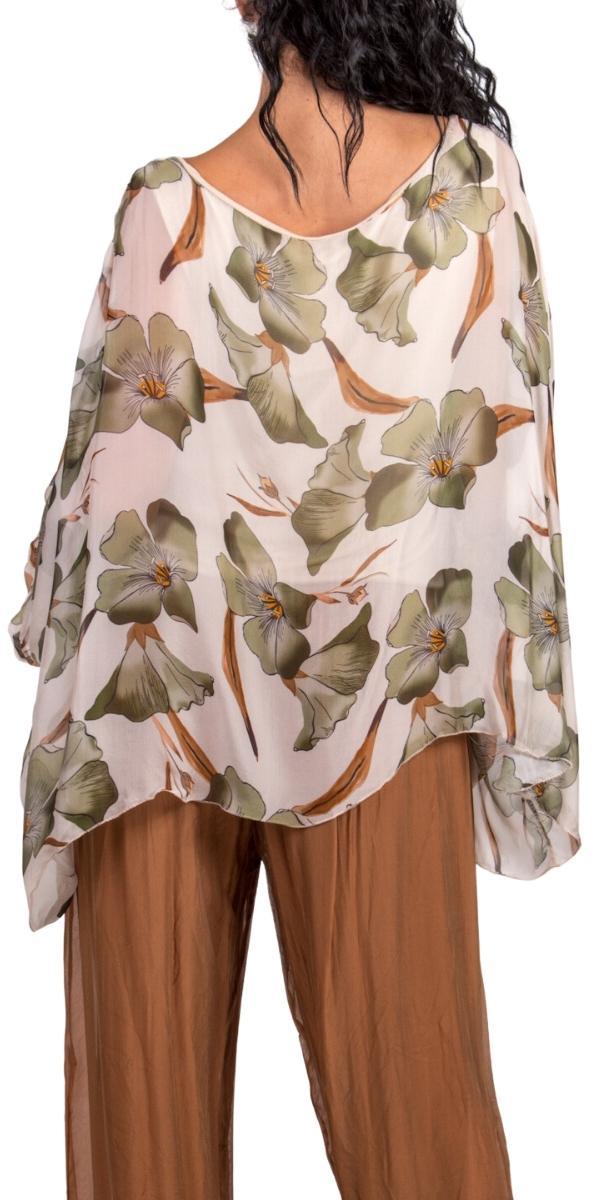 Aria Orchid Kaftan - Gigi Moda - Made in Italy # floral, floral design, Floral Print, gigi moda, kaftan, made in italy, maxretail, orchid, resort, resort wear, silk, viscose