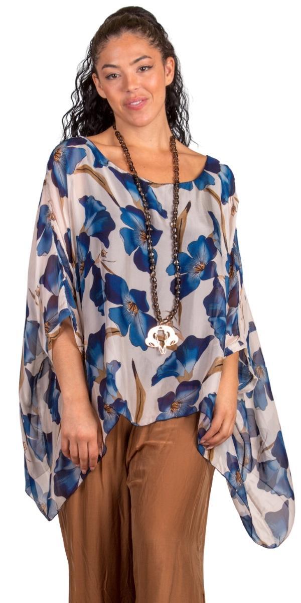 Aria Orchid Kaftan - Gigi Moda - Made in Italy # floral, floral design, Floral Print, gigi moda, kaftan, made in italy, maxretail, orchid, resort, resort wear, silk, viscose