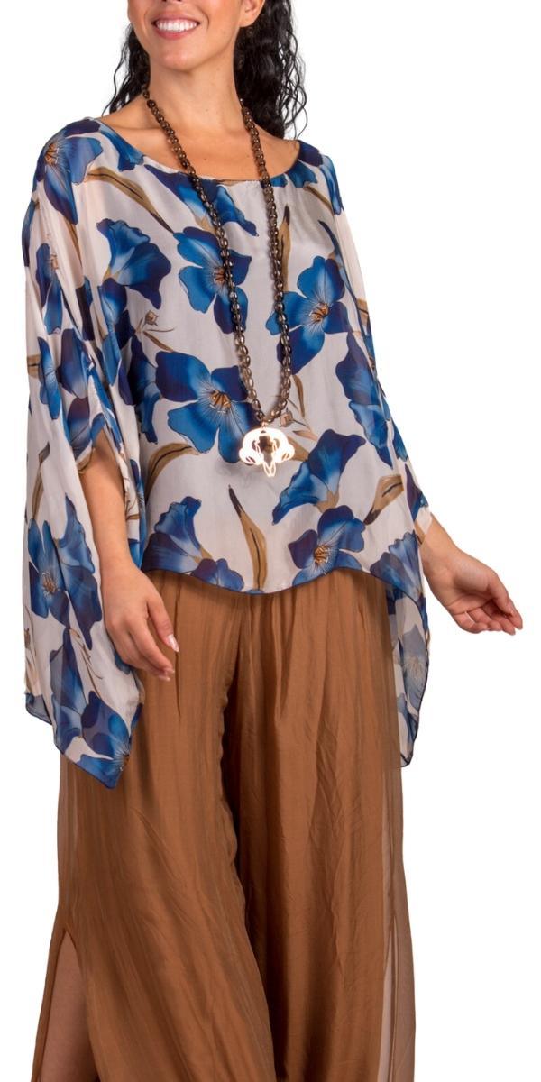 Aria Orchid Kaftan - Gigi Moda - Made in Italy # floral, floral design, Floral Print, gigi moda, kaftan, made in italy, maxretail, orchid, resort, resort wear, silk, viscose