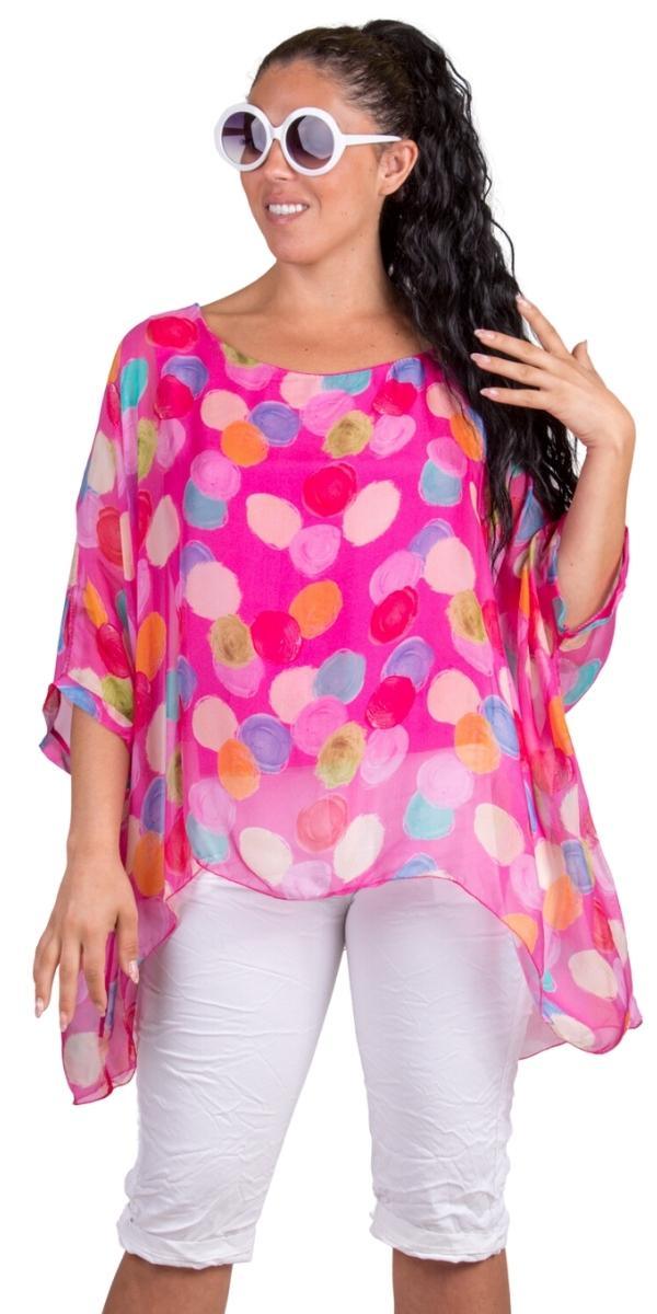 Aria Pittore Kaftan - Gigi Moda - Made in Italy # dot print, gigi moda, kaftan, made in italy, resort, resort wear, silk, viscose