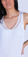 Marina Knit Tank - Gigi Moda - Made in Italy # Comfortable fit, Cover Up, Gigi Moda, Knit, knit blouse, knit tank, made in italy, mesh, mesh tank, Sleeveless, tank, Tank Top, Womens Clothing, Womens Tops