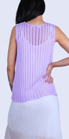 Positano Mesh Tank - Gigi Moda - Made in Italy # Comfortable fit, Cover Up, Gigi Moda, Knit, knit blouse, knit tank, made in italy, mesh, mesh tank, Sleeveless, tank, Tank Top, Womens Clothing, Womens Tops