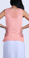 Positano Mesh Tank - Gigi Moda - Made in Italy # Comfortable fit, Cover Up, Gigi Moda, Knit, knit blouse, knit tank, made in italy, mesh, mesh tank, Sleeveless, tank, Tank Top, Womens Clothing, Womens Tops