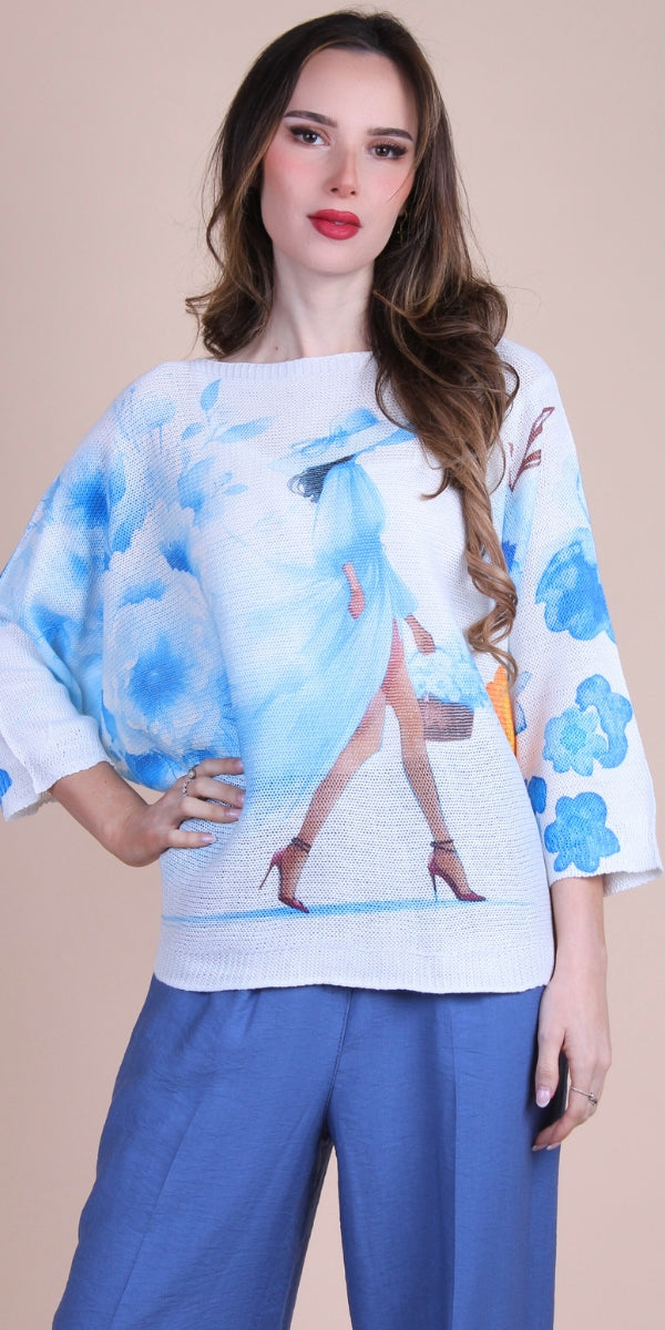 Donna Fiora Batwing Sweater