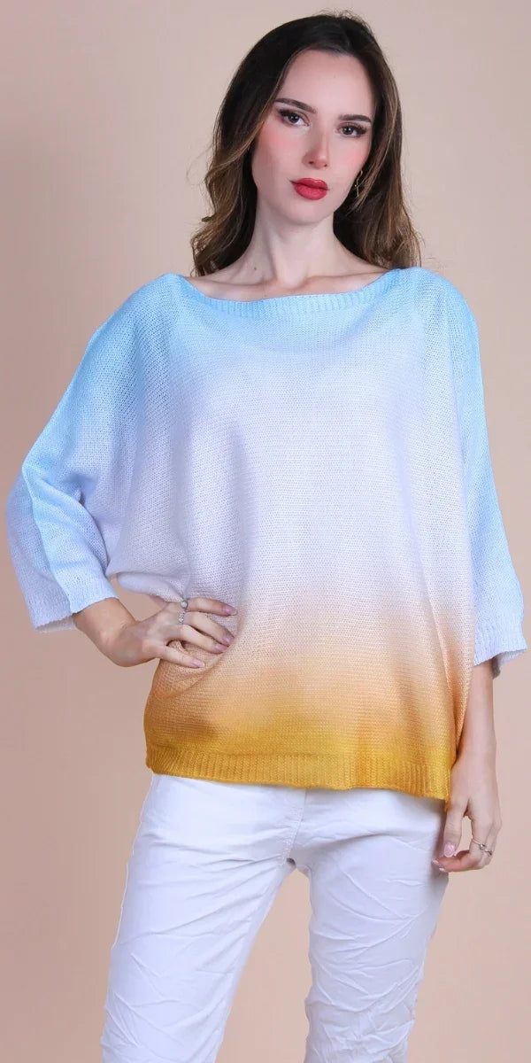 Ombre Batwing Sweater
