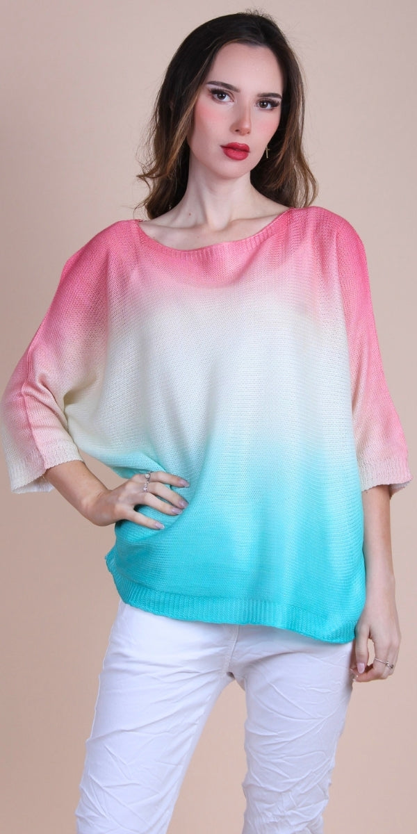 Ombre Batwing Sweater