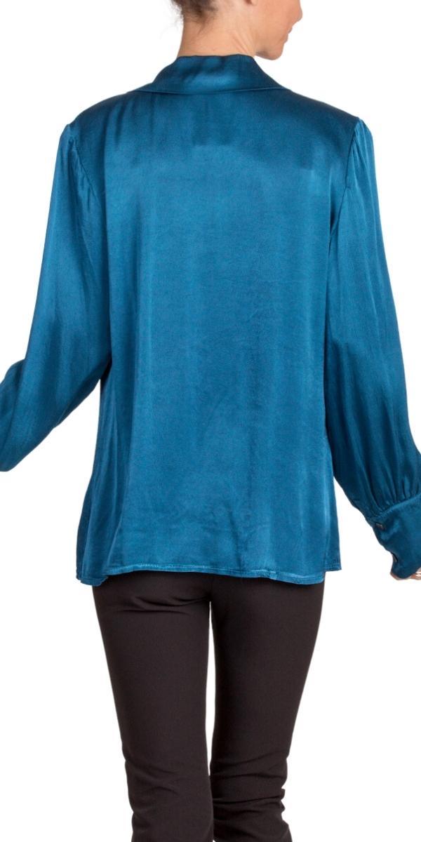Gia Satin Top - Gigi Moda - Made in Italy # button down, collared, Gigi Moda, italian apparel, italian brand, Italian Clothing, italian shirt, Made in Italy, online shopping, OS, Satin, satin top, shop gigi moda, Top
