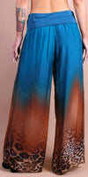Savanna Silk Pant - Gigi Moda - Made in Italy # cheetah print, elastic waistband, Gigi Moda, italian apparel, italian clothes, Italian Clothing, italian silk, Made in Italy, matching set, maxretail, Ombre, one size, online shopping, Pants, shop gigi moda, Silk, silk pants