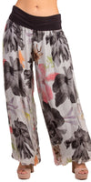 Aspen Floral Pant - Gigi Moda - Made in Italy # Balloon Hem, balloon pants, elastic waist, Elastic Waist Palazzo, elastic waistband, feminine, floral, Floral Print, flowy, Gigi Moda, Made in Italy, palazzo, resort, resort wear, shop gigi moda, woman, women clothes