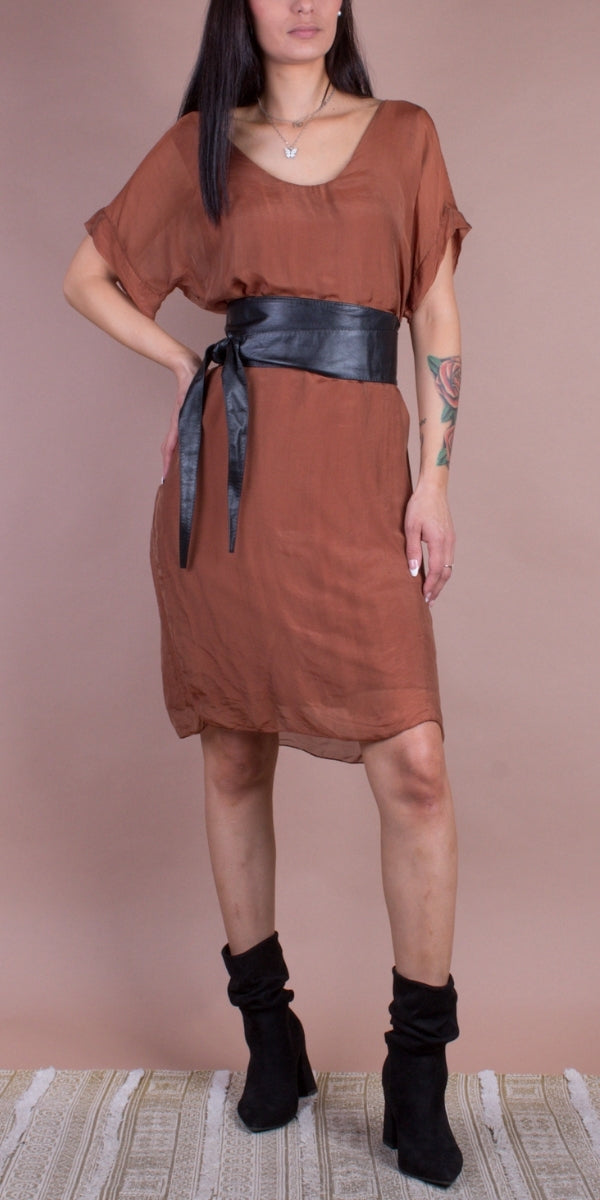 Violetta Wide Leather Belt