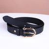 Lunetta Black Leather Belt