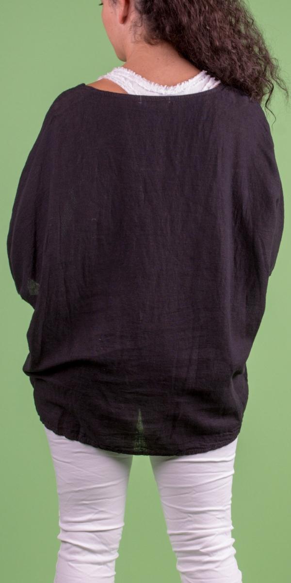 Calandra Linen Kaftan - Gigi Moda - Made in Italy # Blouse, cotton, fish net, Gigi Moda, gigi moda. made in italy, italian top, K9203, kaftan, linen, Made in Italy, OS, resort, resort wear, Top, washable