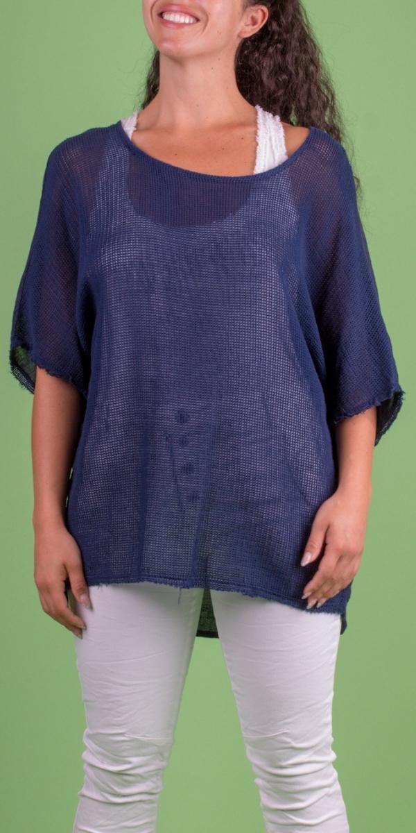 Calandra Linen Kaftan - Gigi Moda - Made in Italy # Blouse, cotton, fish net, Gigi Moda, gigi moda. made in italy, italian top, K9203, kaftan, linen, Made in Italy, OS, resort, resort wear, Top, washable