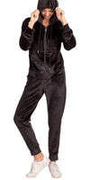 Velour Tracksuit Set - Shop Gigi Moda - Made in Italy # 2 piece, elastic waist, elastic waistband, Gigi Moda, hoodie, italian top, jogger, Made in Italy, matching set, Pants, resort wear, tracksuit, velour