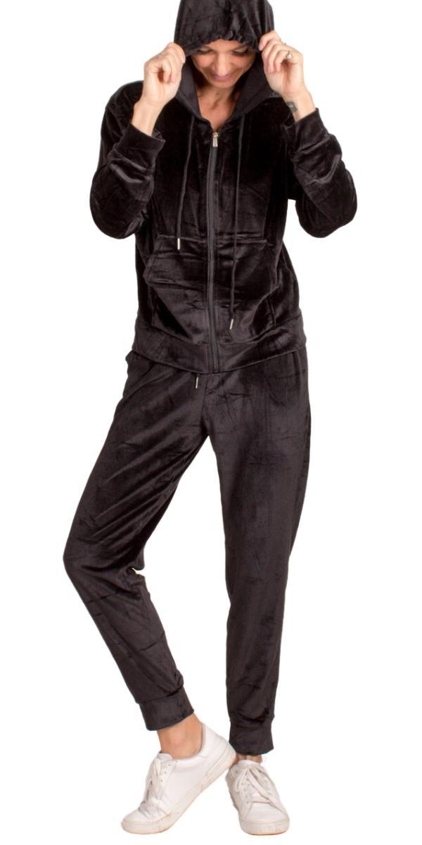 Velour Tracksuit Set - Gigi Moda - Made in Italy # 2 piece, elastic waist, elastic waistband, Gigi Moda, hoodie, italian top, jogger, Made in Italy, matching set, Pants, resort wear, tracksuit, velour