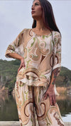 Carmelina Vortice Silk Kaftan