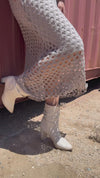 Rete Cotton Skirt