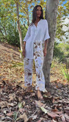 Giulana Vortici Capri Pants