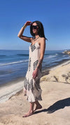 Tribal Print Miele Midi Dress