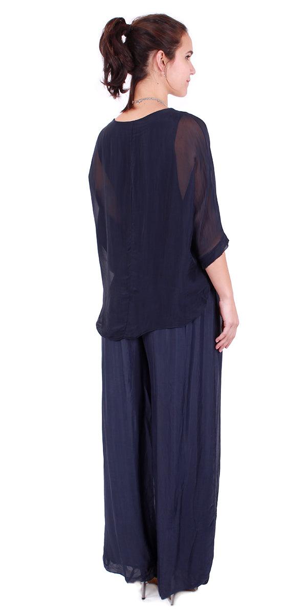 Aspen Pant - Gigi Moda - Made in Italy # 9992, Balloon Hem, balloon pants, feminine, flowy, Gigi Moda, Made in Italy, palazzo, resort, resort wear, spring, summer, woman, women clothes