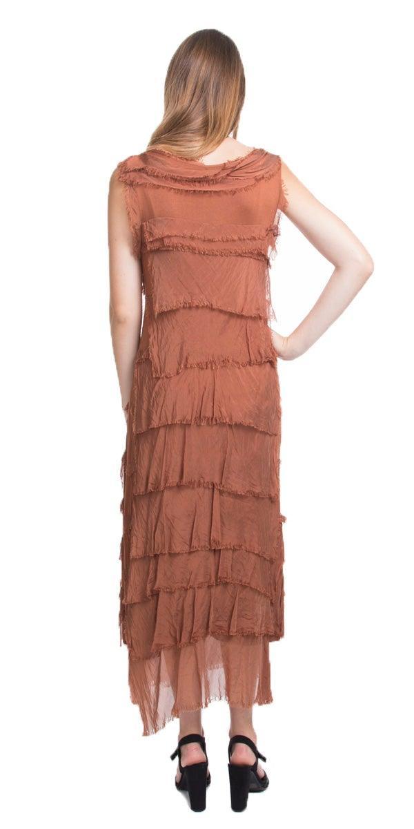 Siena Silk Maxi Dress | Italian-Made Ruffle Evening Dress Siena Silk Maxi Dress | Italian-Made Ruffle Evening Dress