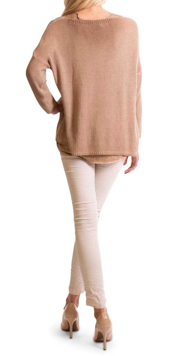 Caprice Sweater - Gigi Moda - Made in Italy # 1006, acrylic, cozy, fall, free shipping, made in italy, modal, resort, resort wear, round neck, winter