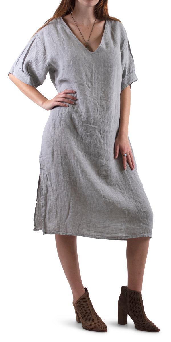 Matera Linen Dress - Shop Gigi Moda - Made in Italy