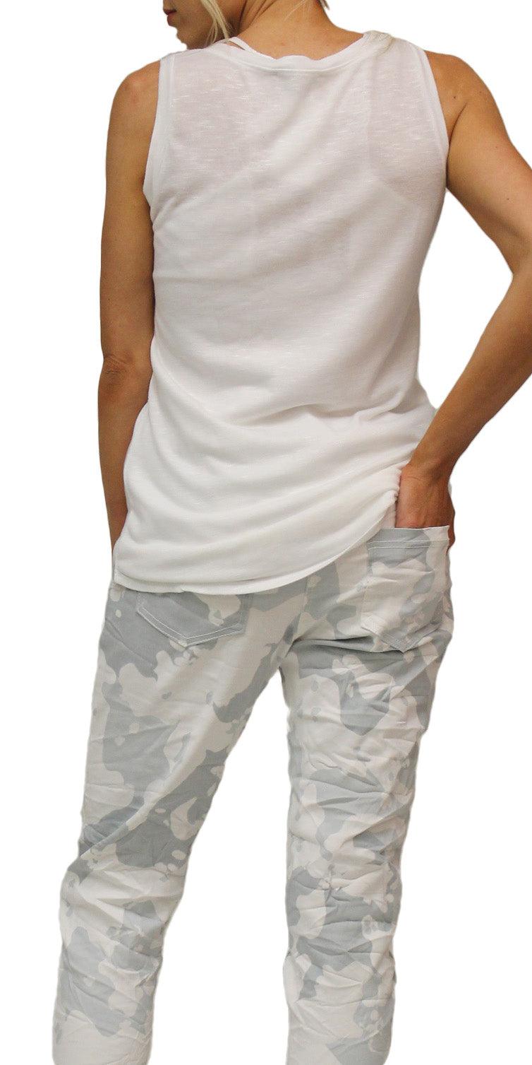 Lunia Tank - Gigi Moda - Made in Italy # beach, comfy top, flowing, Gigi Moda, italian tank, Made in Italy, one size, Top, viscose, washable, womens fashion