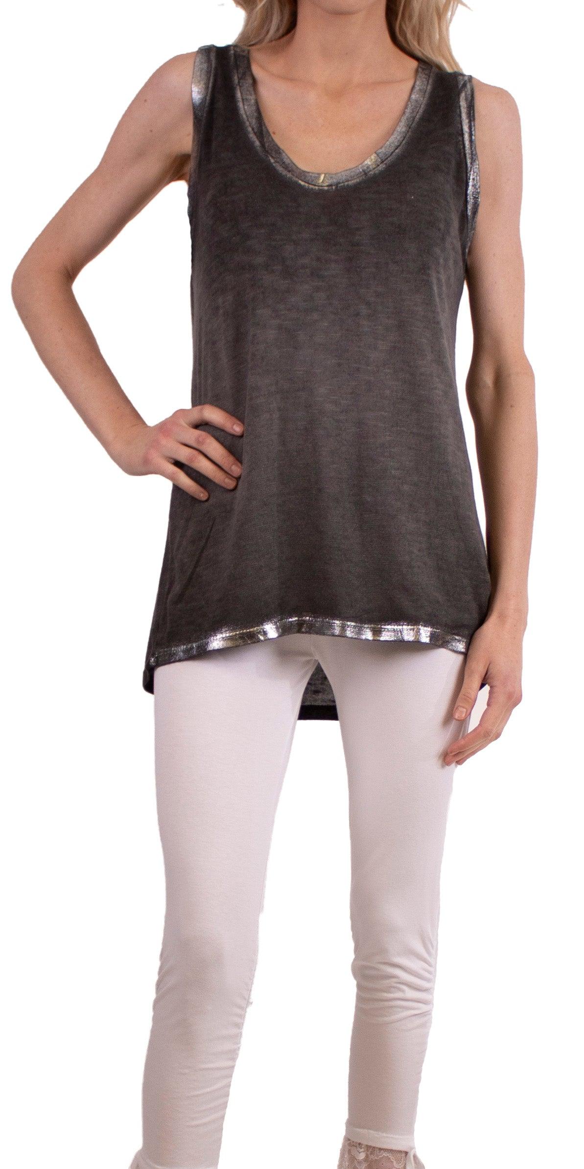 Lunia Tank - Gigi Moda - Made in Italy # beach, comfy top, flowing, Gigi Moda, italian tank, Made in Italy, one size, Top, viscose, washable, womens fashion