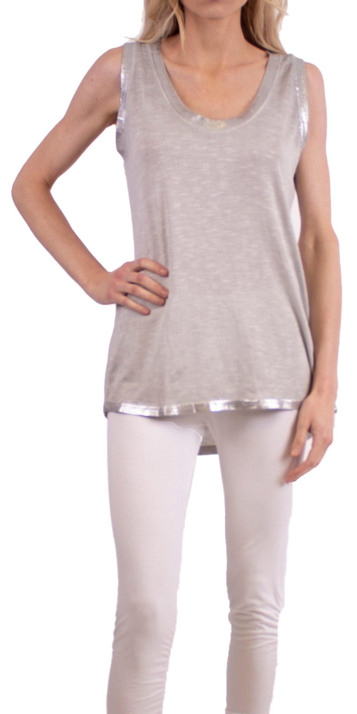 Lunia Tank - Gigi Moda - Made in Italy # beach, comfy top, flowing, Gigi Moda, italian tank, Made in Italy, one size, Top, viscose, washable, womens fashion