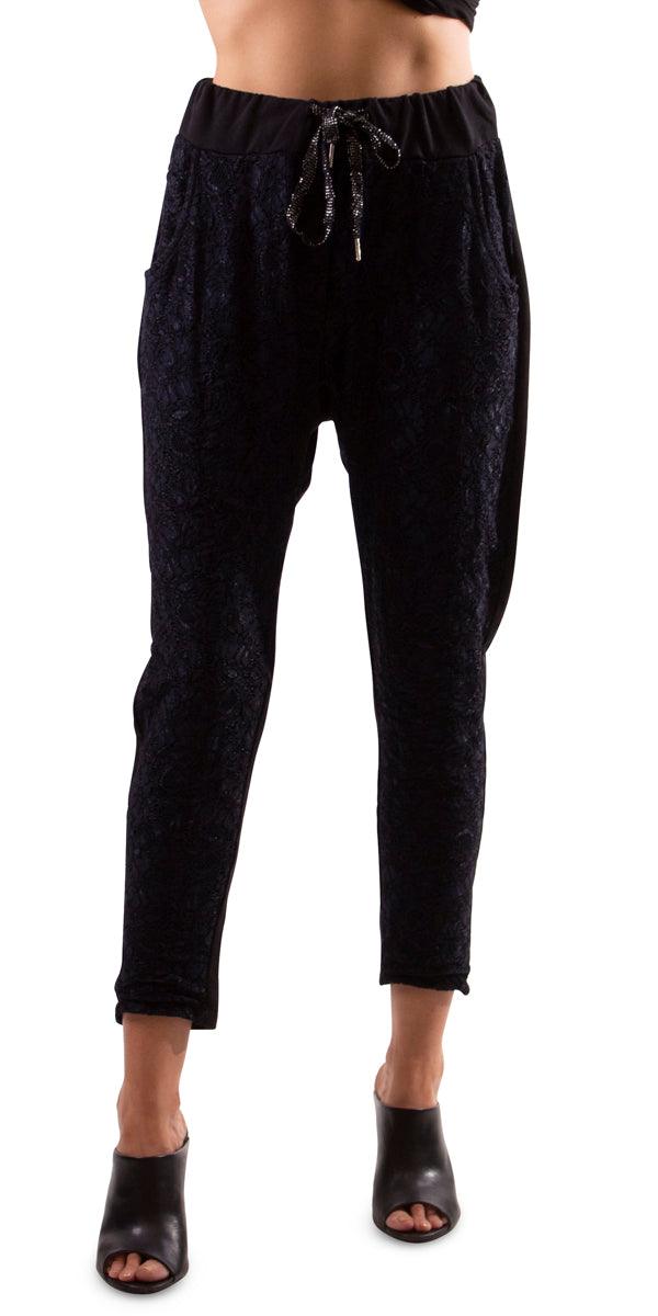 Terza Lace Pant - Gigi Moda - Made in Italy # fall, Gigi Moda, lace, Made in Italy, one size, Pants