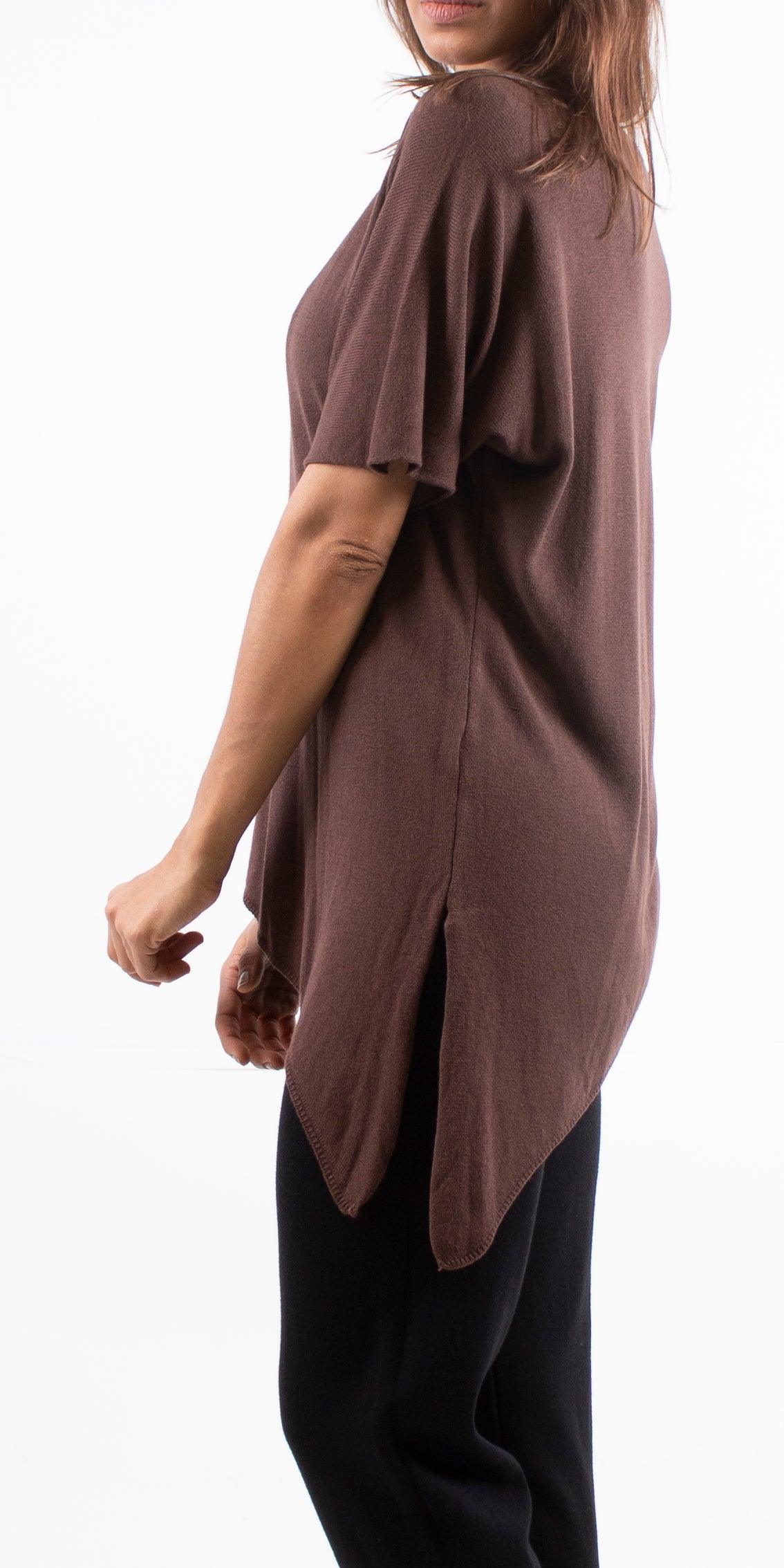 Venosa V-Neck Dolman Top - Gigi Moda - Made in Italy # Comfortable fit, Cotton, Linen, made in italy, Short Sleeve top, Womens Clothing, Womens Tops