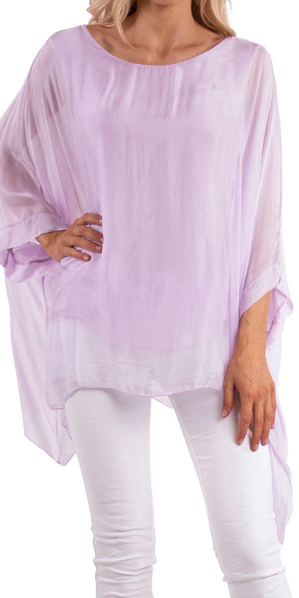 Seta Cara Kaftan - Gigi Moda - Made in Italy # 100% Silk, Blouse, Kaftan, Made in Italy, OS, resort, resort wear, Silk