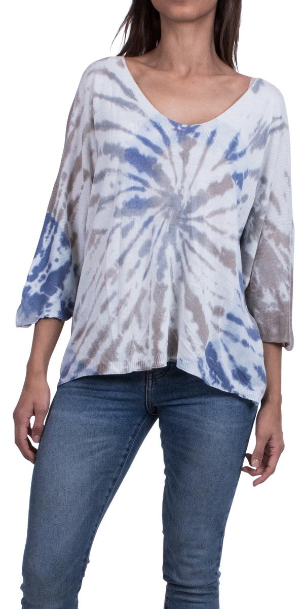 Petunia Tie Dye Sweater - Gigi Moda - Made in Italy # Gigi Moda, italian apparel, italian boutique, italian brand, italian clothes, Italian Clothing, Made in Italy, one size, online shopping, OS, shop gigi moda
