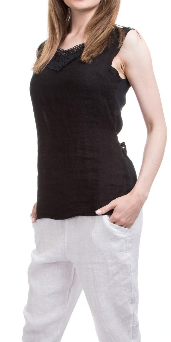 Lolly Top - Gigi Moda - Made in Italy # 100% Linen, Gigi Moda, Linen, Made in Italy, OS, Top