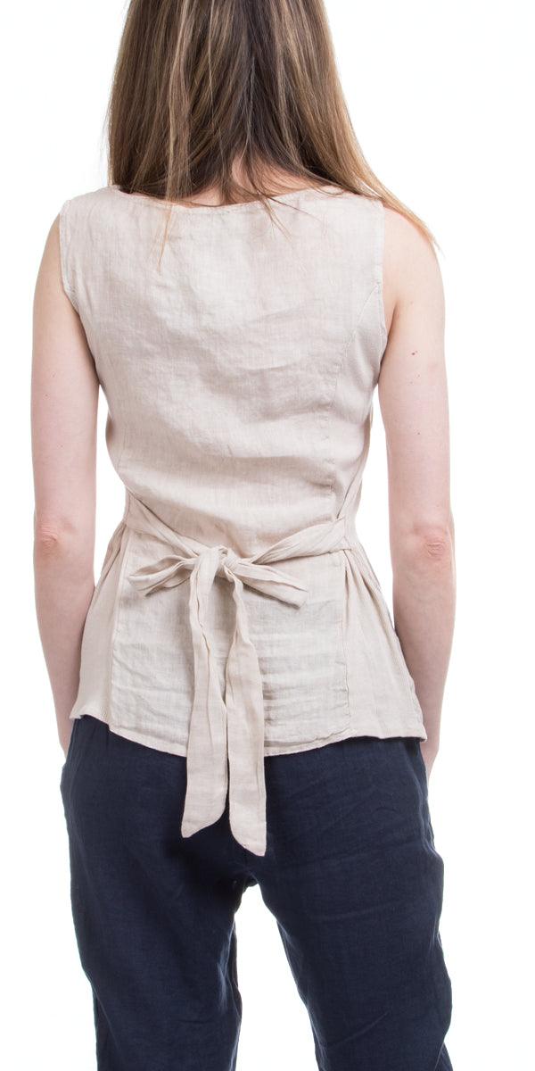 Lolly Top - Gigi Moda - Made in Italy # 100% Linen, Gigi Moda, Linen, Made in Italy, OS, Top