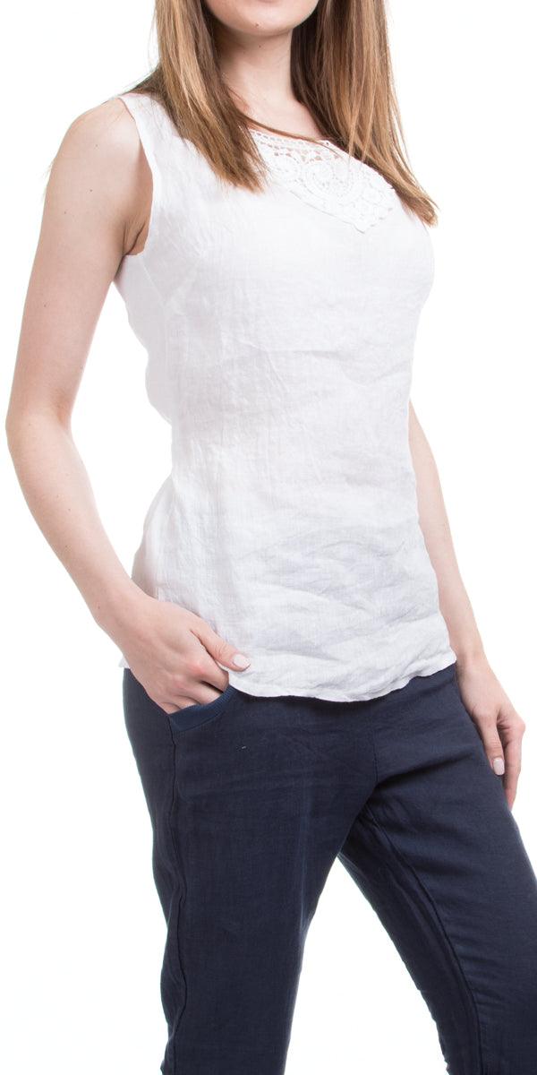 Lolly Top - Gigi Moda - Made in Italy # 100% Linen, Gigi Moda, Linen, Made in Italy, OS, Top