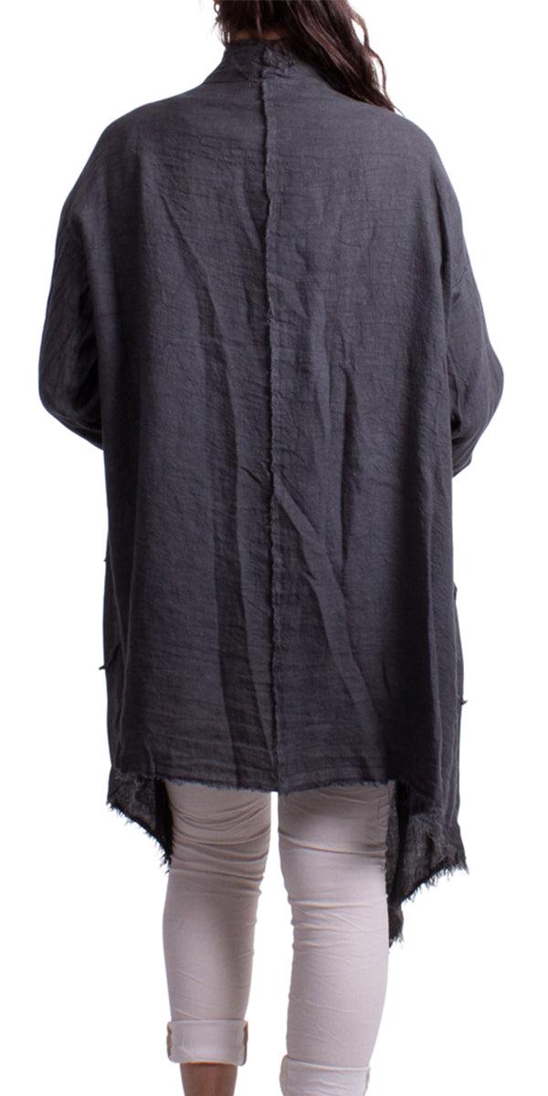 Aisha Linen Cardigan - Gigi Moda - Made in Italy # 100% Linen, Cardigan, Gigi Moda, hand wash, Linen, Made in Italy, one size, OS, washable