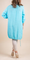 Lavinia Linen Cardigan - Shop Gigi Moda - Made in Italy # 100% Linen, Cardigan, Gigi Moda, hand wash, Jacket, Linen, Linen jacket, Made in Italy, one size, OS, washable