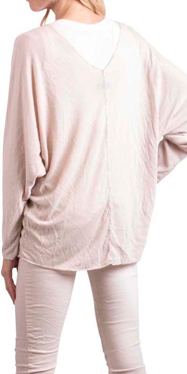 Cammie Sweater - Gigi Moda - Made in Italy # Blouse, casual, Comfortable, comfy, Cozy, design, Embroidered, Embroidery, Gigi Moda, gray, italian apparel, italian blouse, italian boutique, italian clothes, Italian Clothing, italian fashion, italian shirt, italian top, Knit, knit sweater, Layers, Long Sleeve, Made in Italy, one size, online shopping, Polyester, shirt, shop gigi moda, shop online, shopgigimoda, Sleeves, spring, stretchy, Sweater, Top, v-neck, viscose, white