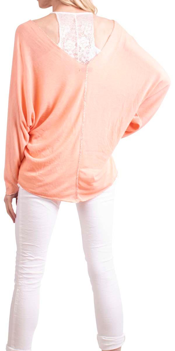 Cammie Sweater - Gigi Moda - Made in Italy # Blouse, casual, Comfortable, comfy, Cozy, design, Embroidered, Embroidery, Gigi Moda, gray, italian apparel, italian blouse, italian boutique, italian clothes, Italian Clothing, italian fashion, italian shirt, italian top, Knit, knit sweater, Layers, Long Sleeve, Made in Italy, one size, online shopping, Polyester, shirt, shop gigi moda, shop online, shopgigimoda, Sleeves, spring, stretchy, Sweater, Top, v-neck, viscose, white