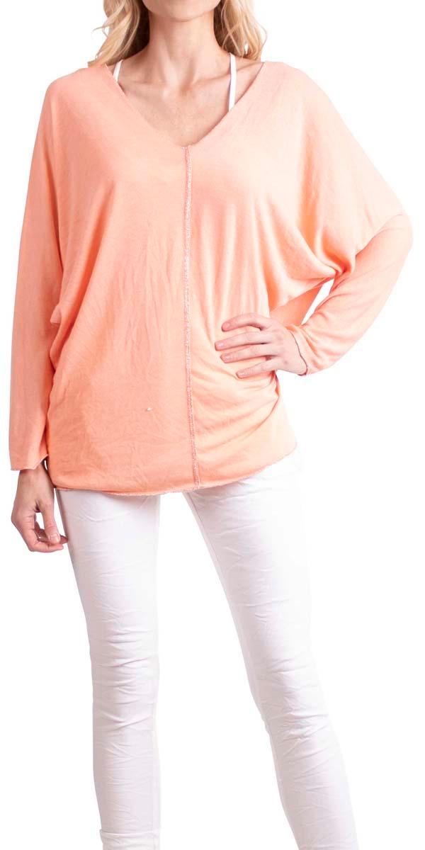 Cammie Sweater - Gigi Moda - Made in Italy # Blouse, casual, Comfortable, comfy, Cozy, design, Embroidered, Embroidery, Gigi Moda, gray, italian apparel, italian blouse, italian boutique, italian clothes, Italian Clothing, italian fashion, italian shirt, italian top, Knit, knit sweater, Layers, Long Sleeve, Made in Italy, one size, online shopping, Polyester, shirt, shop gigi moda, shop online, shopgigimoda, Sleeves, spring, stretchy, Sweater, Top, v-neck, viscose, white