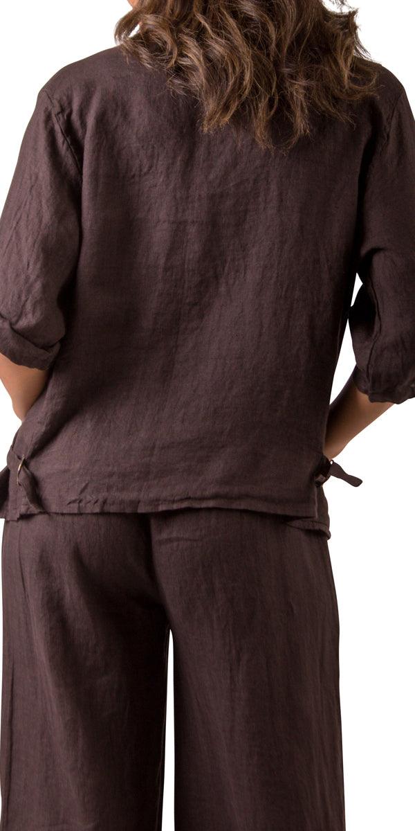 Leggera Jacket - Gigi Moda - Made in Italy # 100% Linen, adjustable, buckles, clothing for women, cuffed-sleeves, Gigi Moda, italian brand, italian clothes, Italian Fashion, Jacket, open jacket