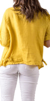 Leggera Jacket - Shop Gigi Moda - Made in Italy # 100% Linen, adjustable, buckles, clothing for women, cuffed-sleeves, Gigi Moda, italian brand, italian clothes, Italian Fashion, Jacket, open jacket