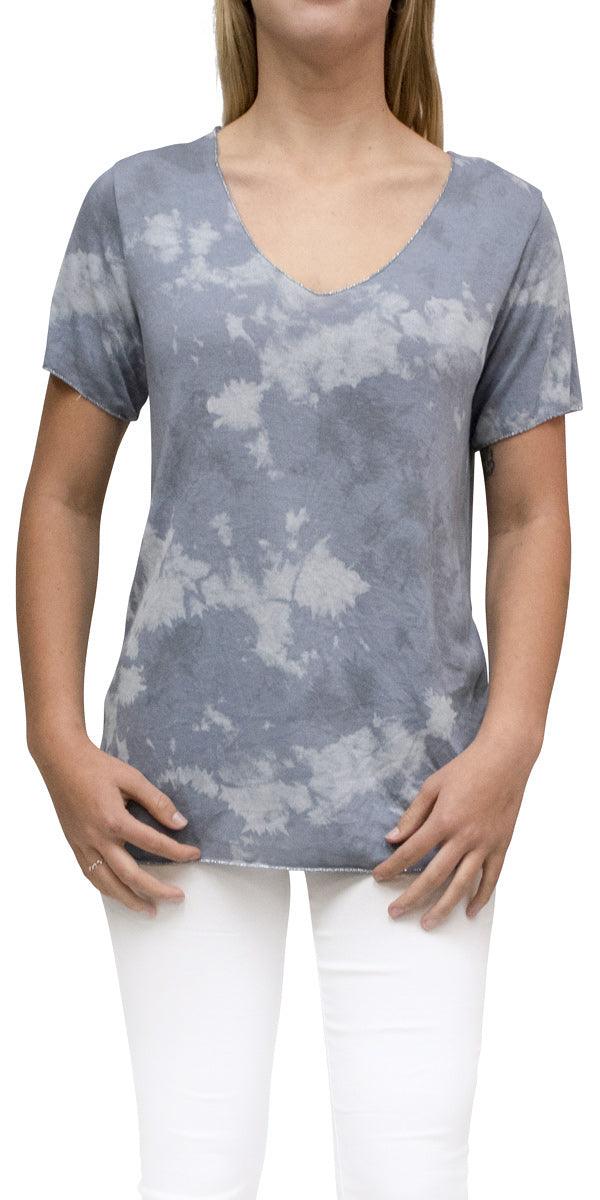 Apuma Tie Dye Top - Gigi Moda - Made in Italy # free shipping, Gigi Moda, italian top, Made in Italy, OS, resort wear, short sleeve, summer, Tie Dye, Top, washable