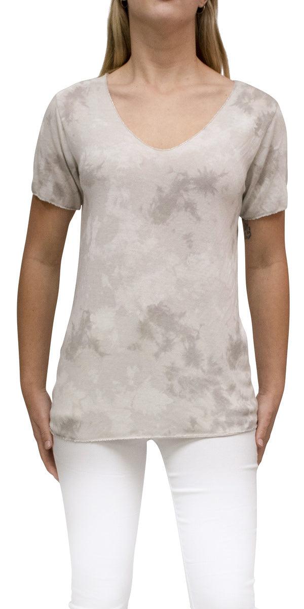 Apuma Tie Dye Top - Gigi Moda - Made in Italy # free shipping, Gigi Moda, italian top, Made in Italy, OS, resort wear, short sleeve, summer, Tie Dye, Top, washable